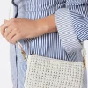 Saben Lily White Braid Crossbody Bag