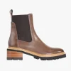 EOS Linear Nocciola Brown Chelsea Elastic Ankle Boot