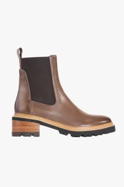 EOS Linear Nocciola Brown Chelsea Elastic Ankle Boot