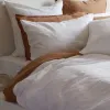Home Lab Linen Duvet Cover Set White King