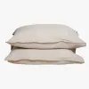Home Lab Linen Pillowcase Pair Natural Oatmeal