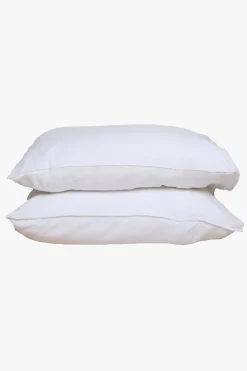 Home Lab Linen Pillowcase Pair White