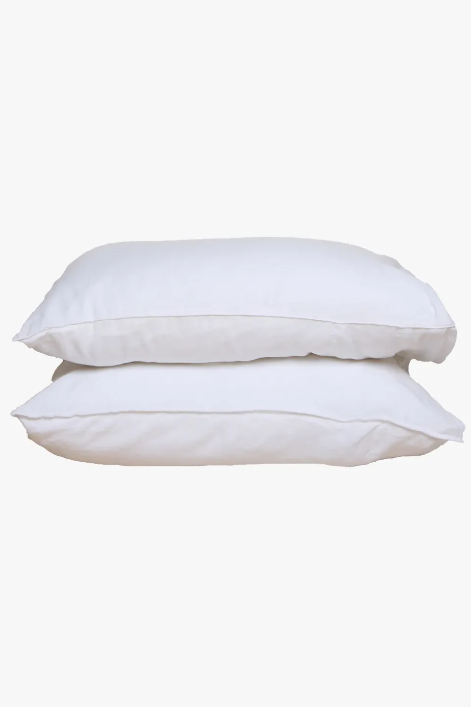 Home Lab Linen Pillowcase Pair White