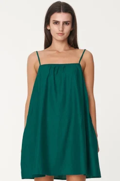 Huffer Linin Jewel Green Mini Sundress