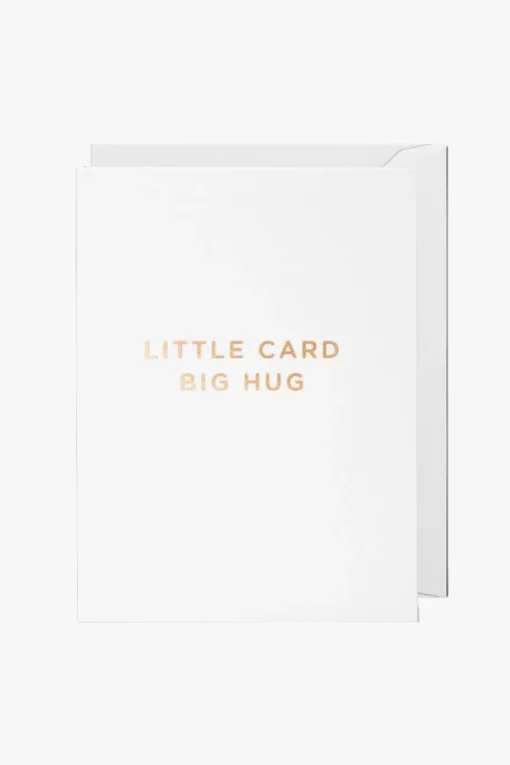 Kids Oxted Little Card Big Hug White Small Greeting Card