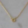 Sophie Little Letter Single Gold Necklace