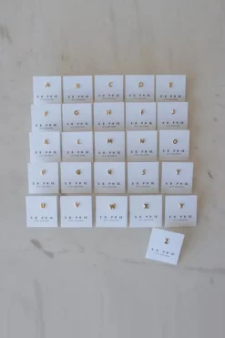 Sophie Little Letter Single Stud Gold EOL Earring