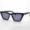 Reality Eyewear Lizette Black Frame with Smoke Lens Sunglasses