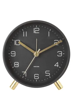 Karlsson Lofty Black 11cm Alarm Clock