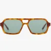 Isle of Eden Lola Honey Torte Aviator Sunglasses