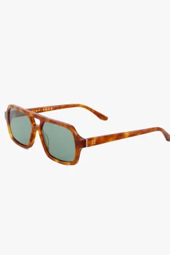 Isle of Eden Lola Honey Torte Aviator Sunglasses