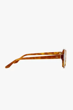 Isle of Eden Lola Honey Torte Aviator Sunglasses