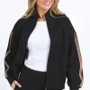 Foxwood London Black Natural Sleeve Stripe Jacket