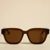 RE:UNION Label London Chocolate Classic Round Sunglasses