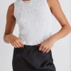 Ivy + Jack Lonely Ivory Linen Sleeveless Shell Top