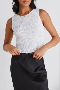 Ivy + Jack Lonely Ivory Linen Sleeveless Shell Top