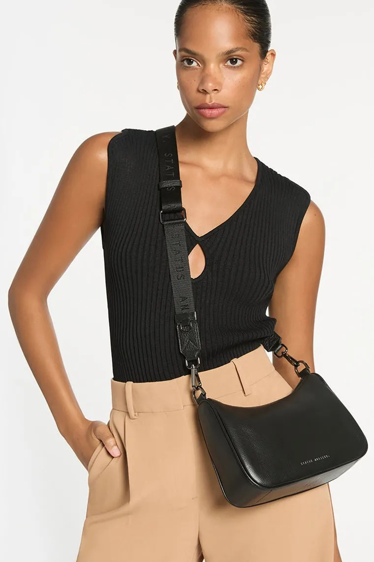 Status Anxiety Look Both Ways Black Crossbody Bag