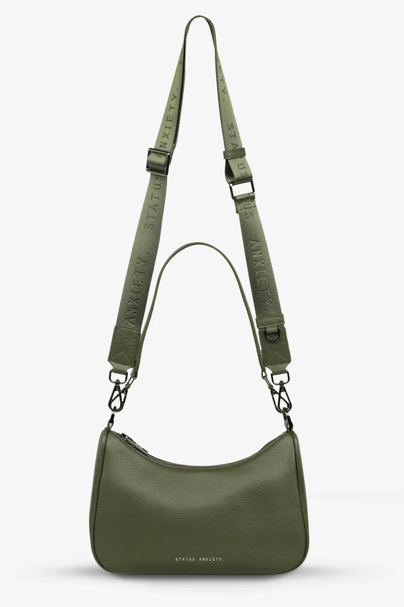 Status Anxiety Look Both Ways Khaki Crossbody Bag