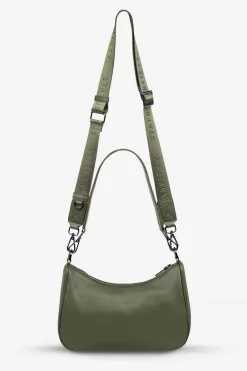 Status Anxiety Look Both Ways Khaki Crossbody Bag