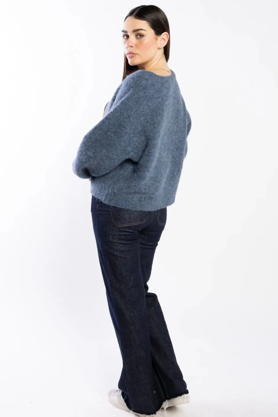 Drama The Label Lottie Force Marle Alpaca Blend Crew Jumper