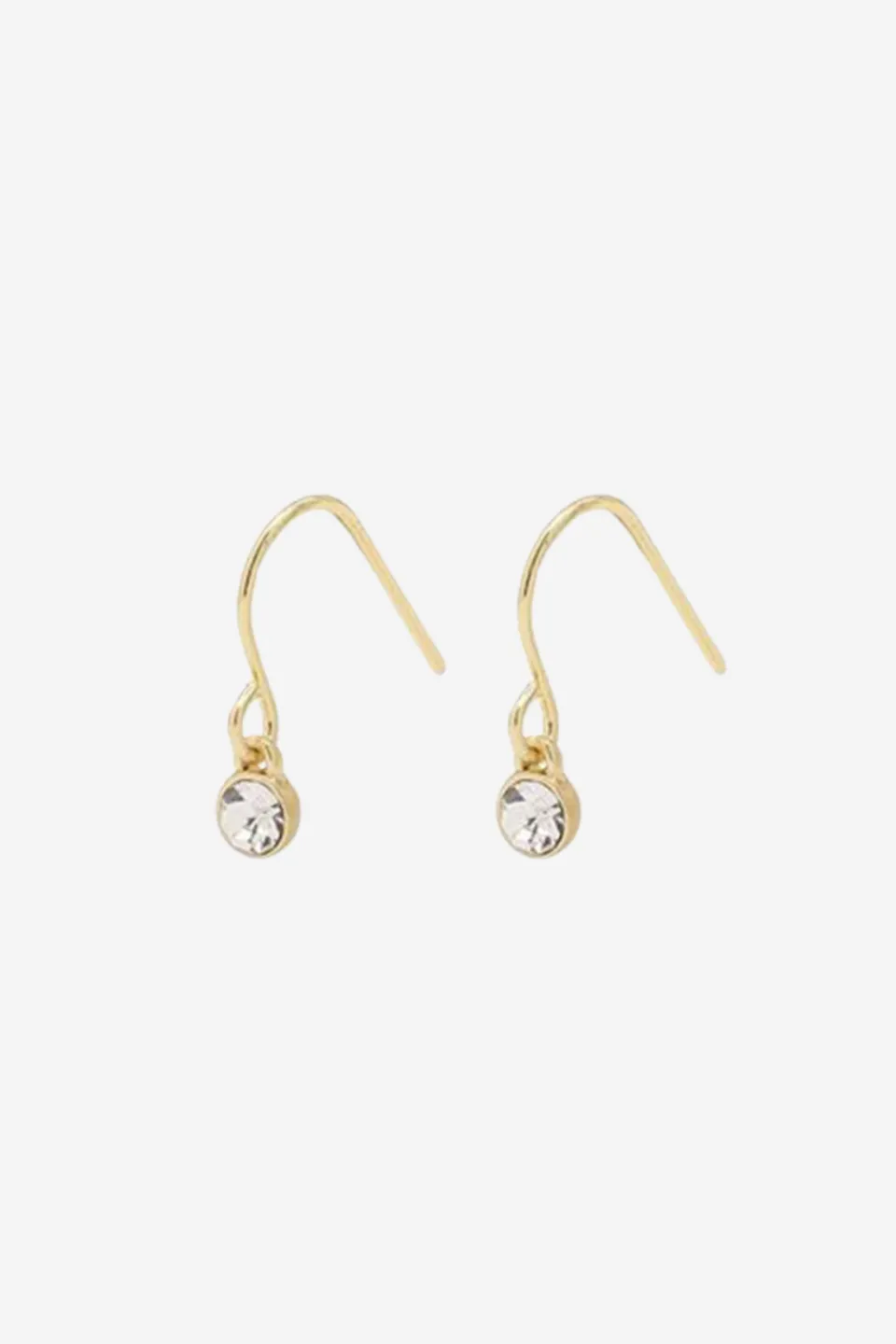 Pilgrim Lucia Crystal EOL Pendant Hook Earrings Gold