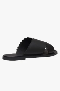 Sol Sana Lulu Black Wide Strap Slide