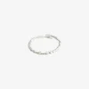 Pilgrim Lulu Recycled Chain Stack EOL Silver Plated Ring
