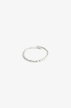 Pilgrim Lulu Recycled Chain Stack EOL Silver Plated Ring