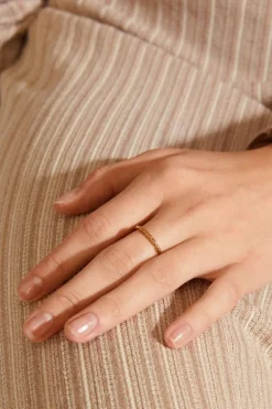 Pilgrim Lulu Recycled Chain StackGold Plated EOL Ring