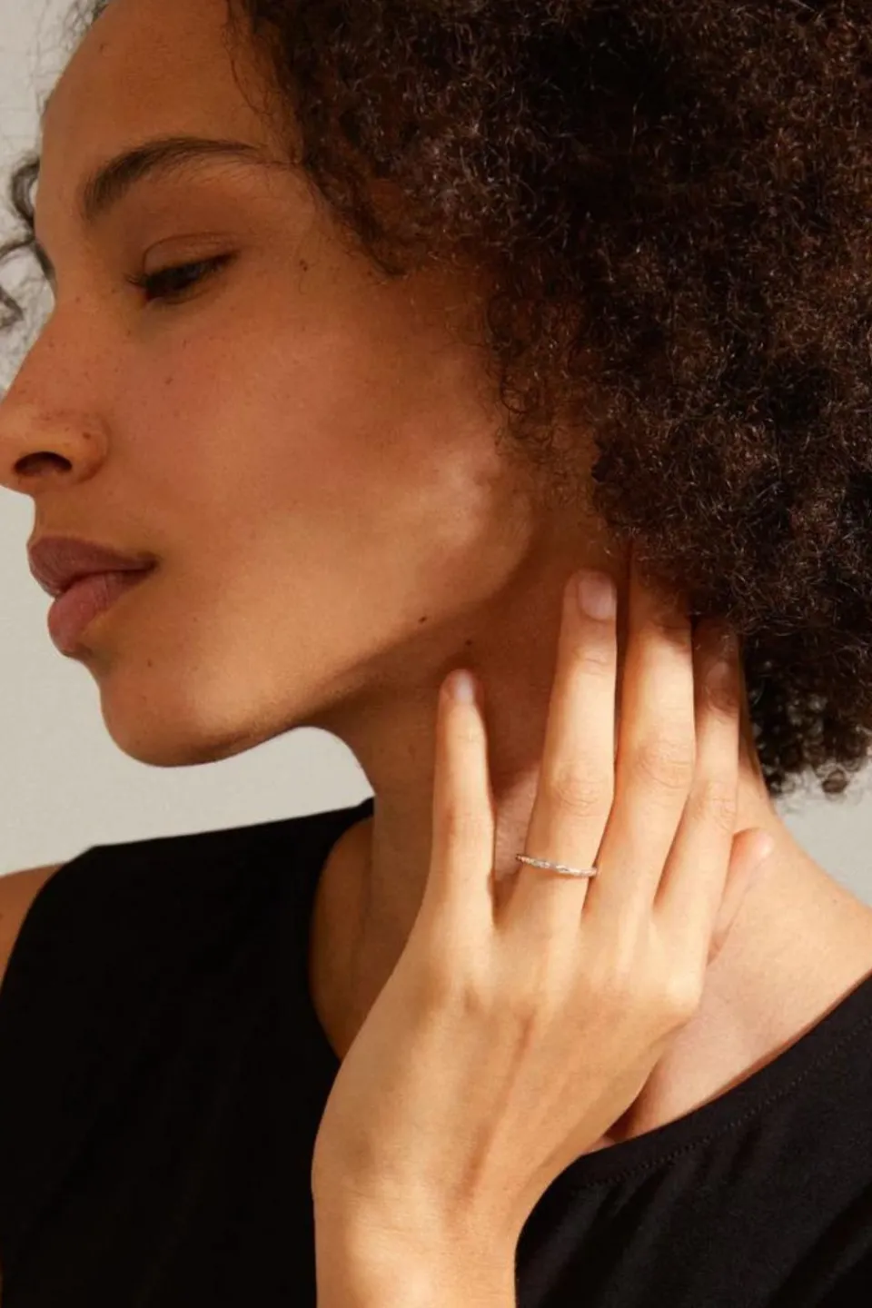 Pilgrim Lulu Recycled Chain Stack EOL Silver Plated Ring