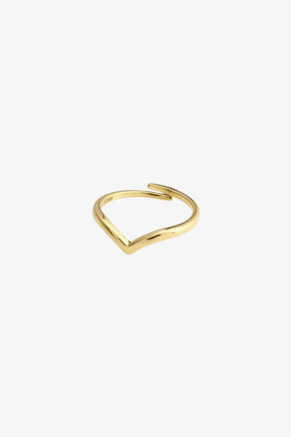 Pilgrim Lulu Recycled Pointy Stack Gold Plated EOL Ring