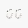 Pilgrim Maddie Pi Silver Chunky Hoop Earrings
