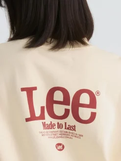 Lee Made Soft Ecru Baggy Sweatshirt