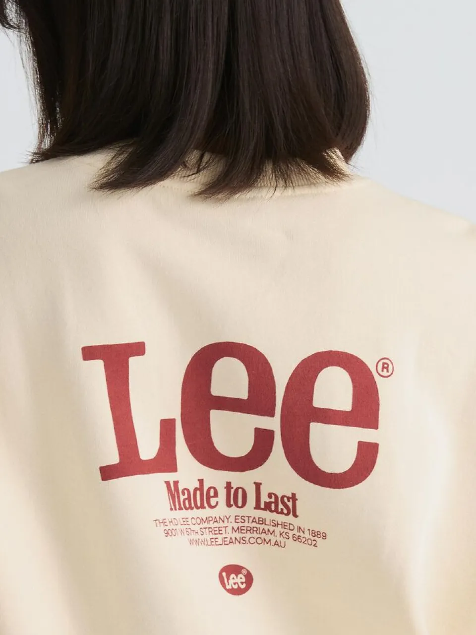 Lee Made Soft Ecru Baggy Sweatshirt