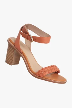 Nude Makena Leather Braided Heel