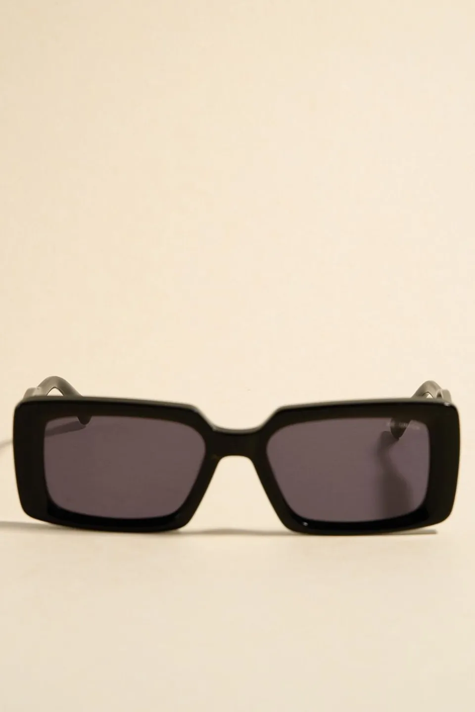 RE:UNION Label Manhattan Black Square Sunglasses