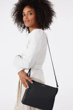 Saben Matilda Black Crossbody Bag with Chunky Chain