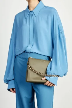 Saben Matilda Rosemary Crossbody Bag with Chunky Chain