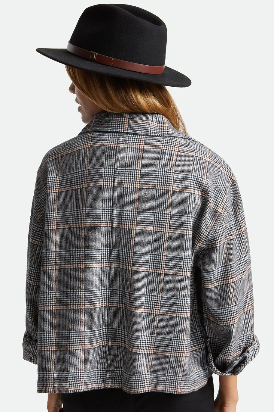 Brixton Messer Fedora Black Wool Felt Hat