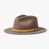 Brixton Messer Fedora Desert Palm Natural Wool Felt Hat