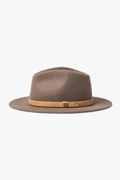 Brixton Messer Fedora Desert Palm Natural Wool Felt Hat