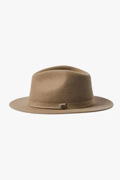 Brixton Messer Sand Wool Felt Fedora Hat