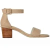 Nude Mickee Leather Ankle Strap Heel