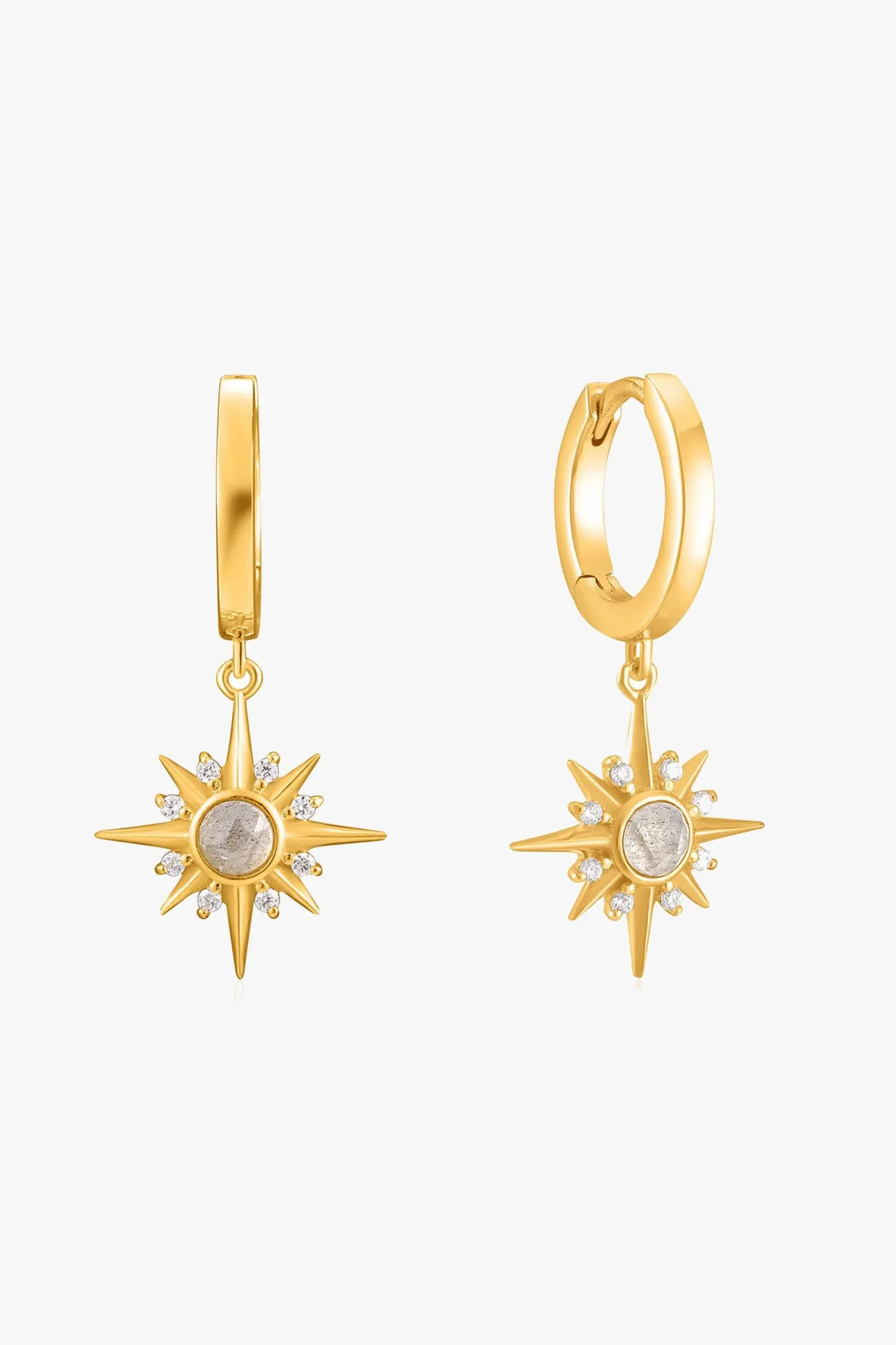 Ania Haie Midnight Star Huggie Hoop Gold EOL Earrings