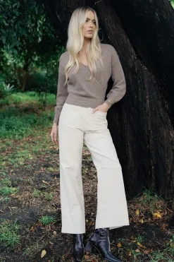 Humidity Lifestyle Mika Mocha Mohair Blend Wrap Knit
