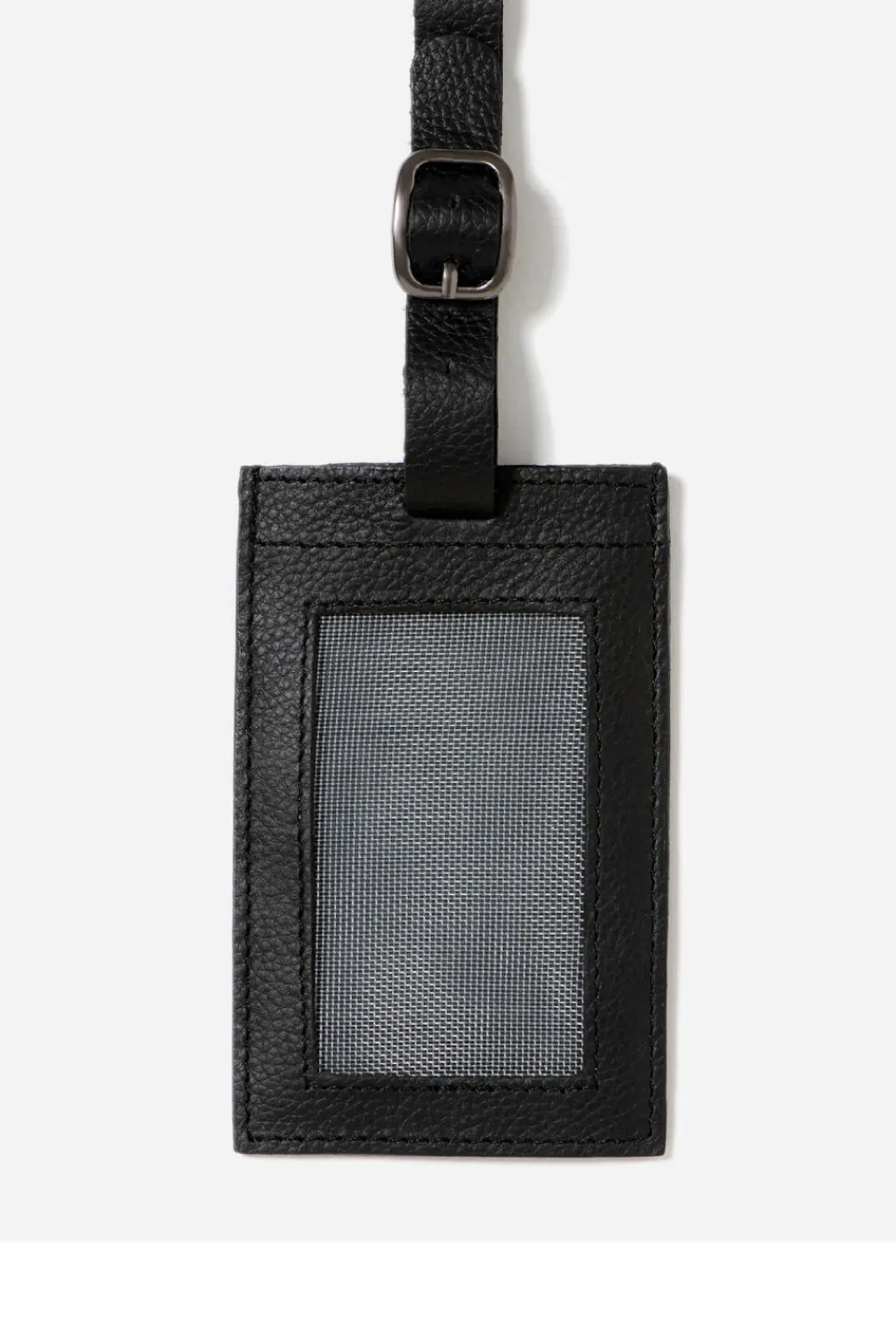 Stitch+Hide Miles Black Luggage Tag