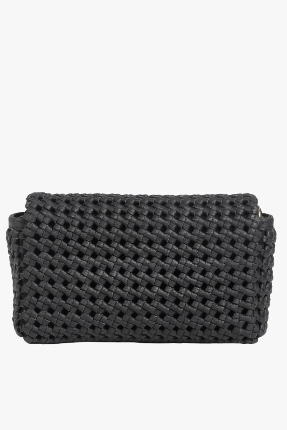 Saben Milla Black Fine Braid Mini Shoulder Bag