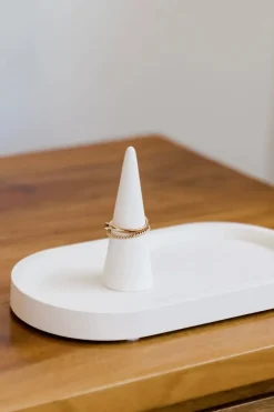 Konkret Mini Oval White 18cm Dish