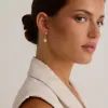 Humble + Heart Mini Pearl Huggie Gold Earrings