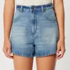 Rollas Mirage Misty Blue Denim Short